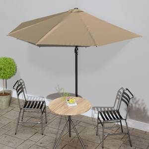 Balkon Sonnenschirm 3005106 Taupe - 155 x 223 x 300 cm