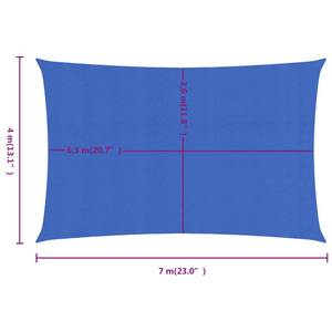 Voiles d'ombrage 3016419-11 Bleu - 400 x 400 cm