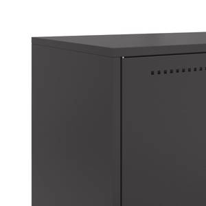 Highboard DE5864 Schwarz - Metall - 39 x 124 x 69 cm