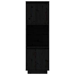 Highboard DE4436 Schwarz - Massivholz - 35 x 117 x 38 cm