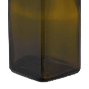 Lot de 4 bouteilles avec bec-verseur Noir - Marron - Argenté - Verre - Matière plastique - 6 x 32 x 6 cm