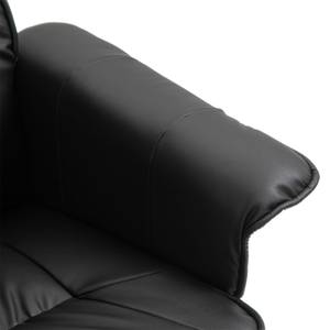 Fauteuil relaxation + repose-pied CHARLY Noir