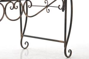 Banc de jardin Minna Marron - Métal - 128 x 94 x 46 cm