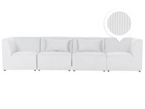 Modulsofa LEMVIG 4-tlg Cremeweiß - Weiß - 332 x 83 cm