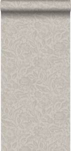 Tapete Blumen 7018 Taupe