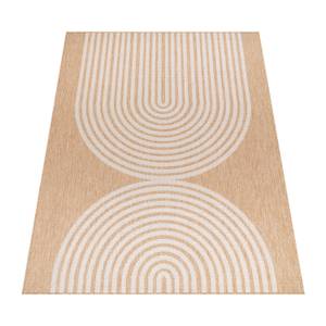 Outdoorteppich Illusion 328 Beige - Weiß - 200 x 280 cm