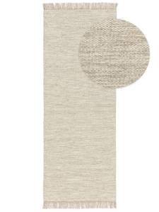 Tapis de laine Silas Blanc crème - 70 x 200 cm