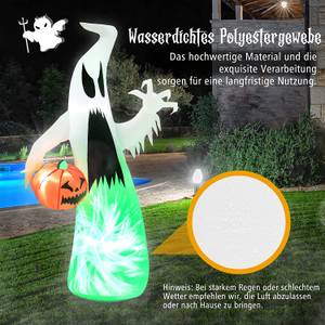 Aufblasbarer Halloween-Geist Weiß - Textil - 62 x 180 x 100 cm
