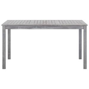 Gartenmöbel-Set (5-teilig) 3000283-1 Grau - Massivholz - Holzart/Dekor - 80 x 74 x 140 cm