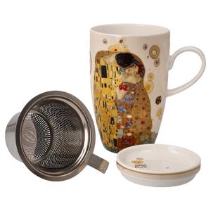 Teetasse Gustav Klimt  Der Kuss Porzellan - 8 x 14 x 12 cm