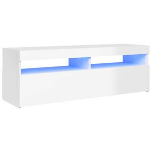 Meuble tv 3008756_3 Blanc brillant - Profondeur : 120 cm