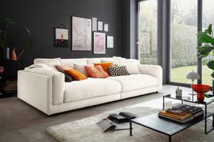 Big Sofa RAINA Cremeweiß - Breite: 254 cm - Textil