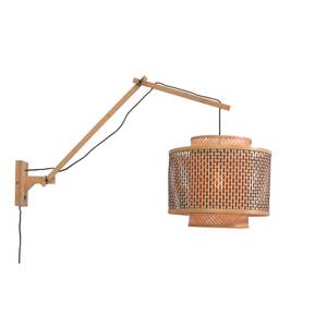 Wandlampe Bhutan Arm Braun - Bambus - 40 x 55 x 90 cm