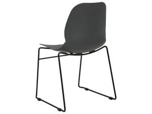 Chaise de salle à manger PANORA Gris foncé - Gris