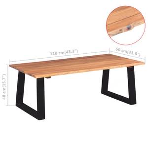 Wohnzimmertisch 244996 Braun - Massivholz - Holzart/Dekor - 60 x 40 x 110 cm