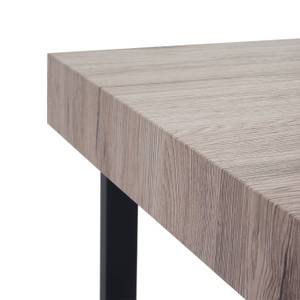 Table basse de salon Kos-C88 Marron - Métal - En partie en bois massif - 60 x 42 x 60 cm