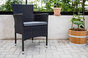 Chaise de jardin Malina lot de 2 Noir