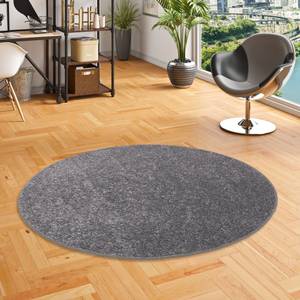 Teppich Hochflor Shaggy Cottage Rund Grau - 160 x 160 cm