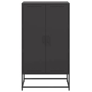 Highboard DE5864 Schwarz - Metall - 39 x 124 x 69 cm