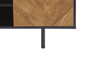 Meuble TV SALINA Noir - Marron - Bois manufacturé - 140 x 45 x 40 cm