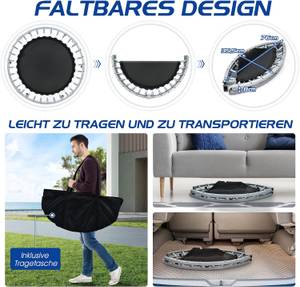 Mini Trampolin TW10009BL Blau - Kunststoff - 101 x 122 x 101 cm