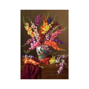 Puzzle Gladiolen in chinesischer Vase Papier - 25 x 5 x 35 cm