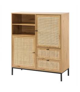 Buffetschrank Jaya Braun - Holzwerkstoff - 40 x 120 x 100 cm