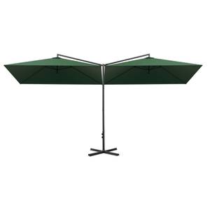 Parasol d'extérieur Vert - Métal - Textile - 290 x 260 x 600 cm