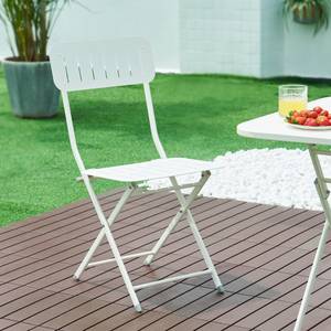 Lot de 2 chaises pliantes Sande Blanc