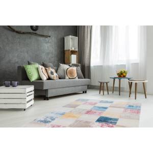 Tapis de salon vintage CAICOS 80 x 150 cm