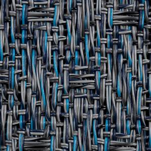 Vinyl-Badteppich Como Blau - Kunststoff - 60 x 1 x 350 cm