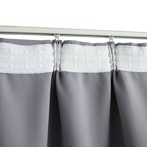 Rideau(lot de 2) 299467 Gris - Hauteur : 245 cm