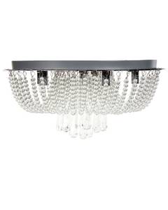 Lampe suspension DORNAS Argenté - Verre - 45 x 23 x 45 cm