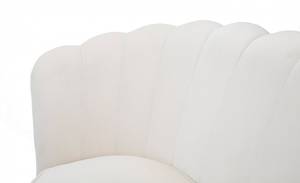 2-Sitzer-Sofa aus Samt Weiß - Metall - 130 x 84 x 74 cm