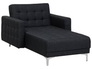 Chaiselongue ABERDEEN Graphit - Grau - Silber