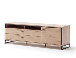 Wohnwand Mendoza 21 (4-teilig) mit LED Braun - Holzwerkstoff - Holzart/Dekor - 337 x 210 x 50 cm