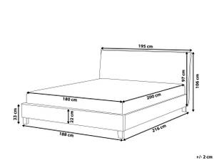 Lit double SENNEZ Largeur : 195 cm