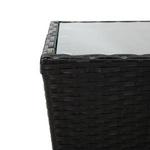 Beistelltisch 3005009-1 Schwarz - Kunststoff - Polyrattan - 42 x 43 x 42 cm