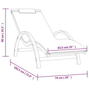 Sonnenliege 3028778 Grau