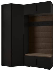 Garderobe Inova 1 Z21 Schwarz - Braun