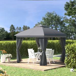 Pavillon 84C-267 Grau - Metall - 295 x 285 x 295 cm