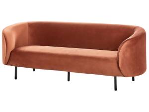 3-Sitzer Sofa LOEN Schwarz - Orange