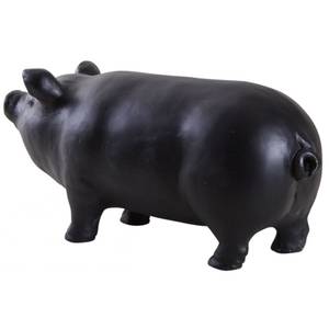 Cochon en résine noire Matière plastique - 53 x 25 x 19 cm