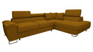 Ecksofa Cotere Cord Senfgelb - Ecke davorstehend rechts