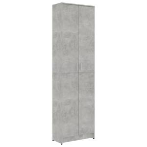 Flur Kleiderschrank 3002978 Grau - Raucheiche Dekor - Steingrau