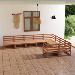 Gartenmöbel-Set 3009718-2 (9-teilig) Braun - Massivholz - Holzart/Dekor - 70 x 67 x 70 cm