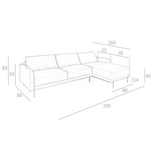 Chaise longue Sofa 6197 Ecke davorstehend rechts