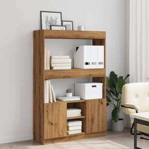 Highboard DE5616 Braun - Holzwerkstoff - 33 x 140 x 92 cm