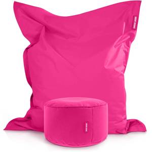 XXL Riesen Sitzsack 140x180cm + Hocker Pink