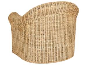 Gartenstuhl LIVADEIA Blau - Weiß - Rattan - 90 x 82 x 75 cm